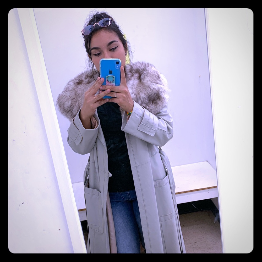 Genuine leather (real) fur